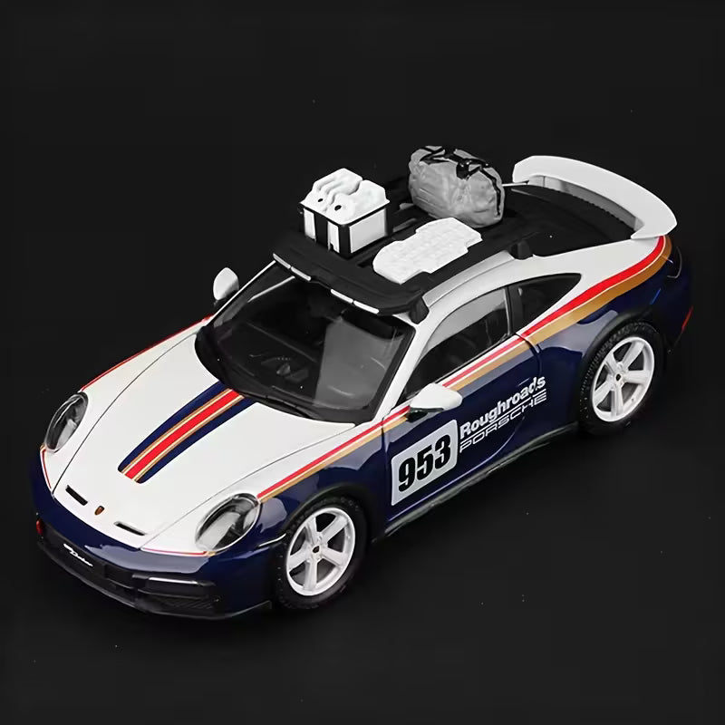 Bburago - 1 : 24 Diecast Scale Model - Official Licensed Product - Porsche 911 Dakar