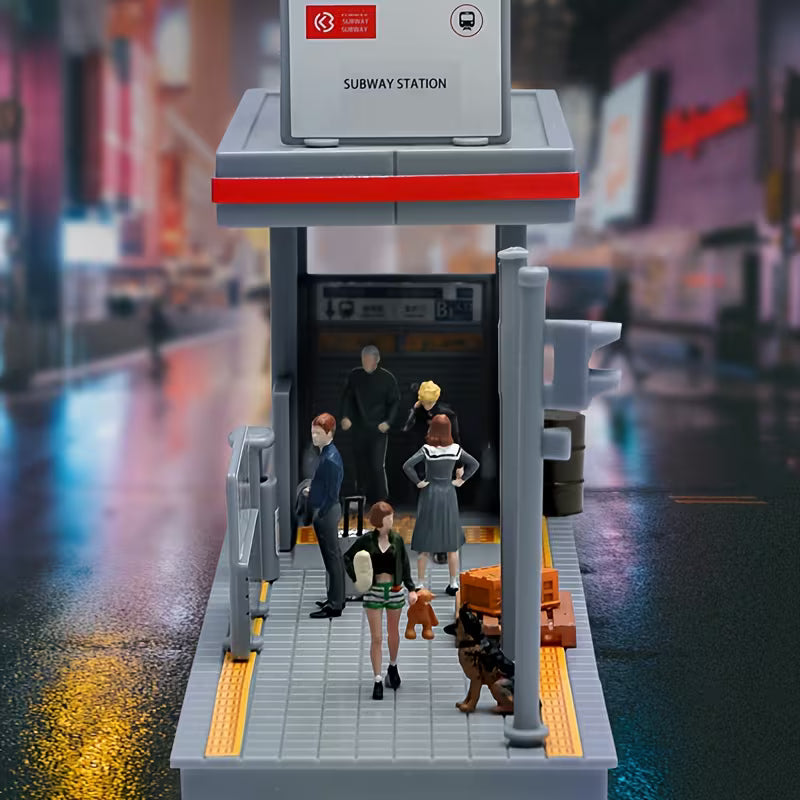 3D Printed Subway Station Diorama Garage for Car - Scale 1:64 - No Figures Included (No Cod Allowed On This Product) - Prepaid Orders Only