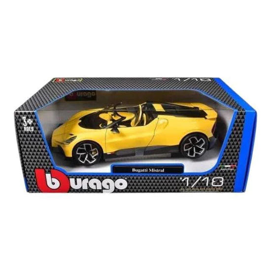 Bburago - 1 : 18 Diecast Scale Model - Official Licensed Product - Bugatti Mistral