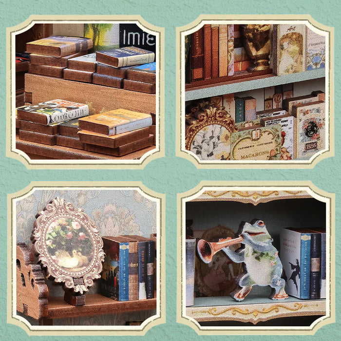 CUTEBEE DIY Book Nook Kit - Muse Bookstore