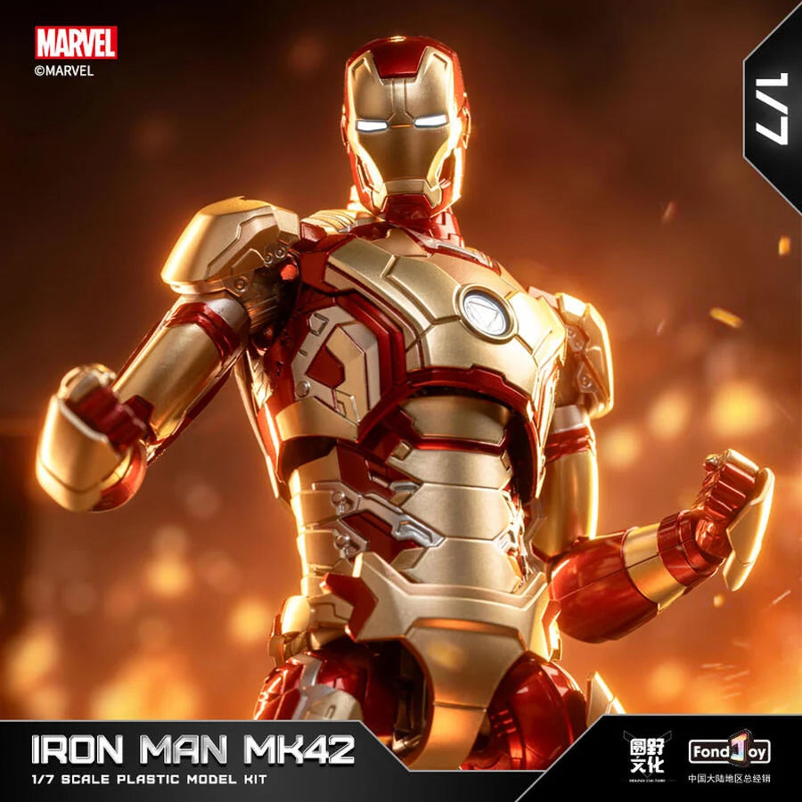 Marvel Studios The Avengers : The infinity Saga iron Man Mark XLII MK42 1:7 Scale Collection Model Kit by Fondjoy