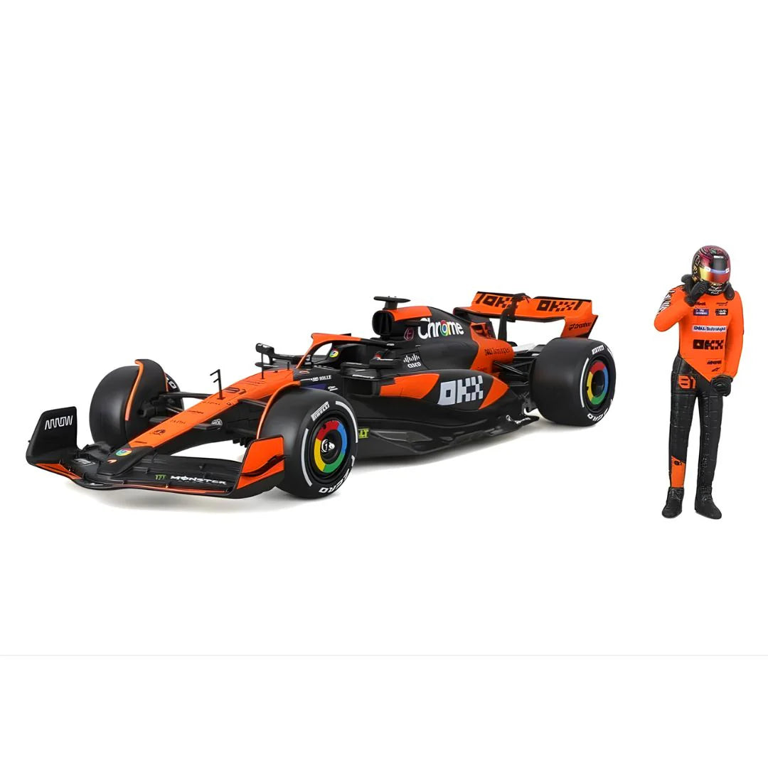 Bburago - 1 : 24 Diecast Scale Model - Official Licensed Product - F1 Mclaren Mcl38 Miami Grand Prix 2024 81 Oscar Piastri