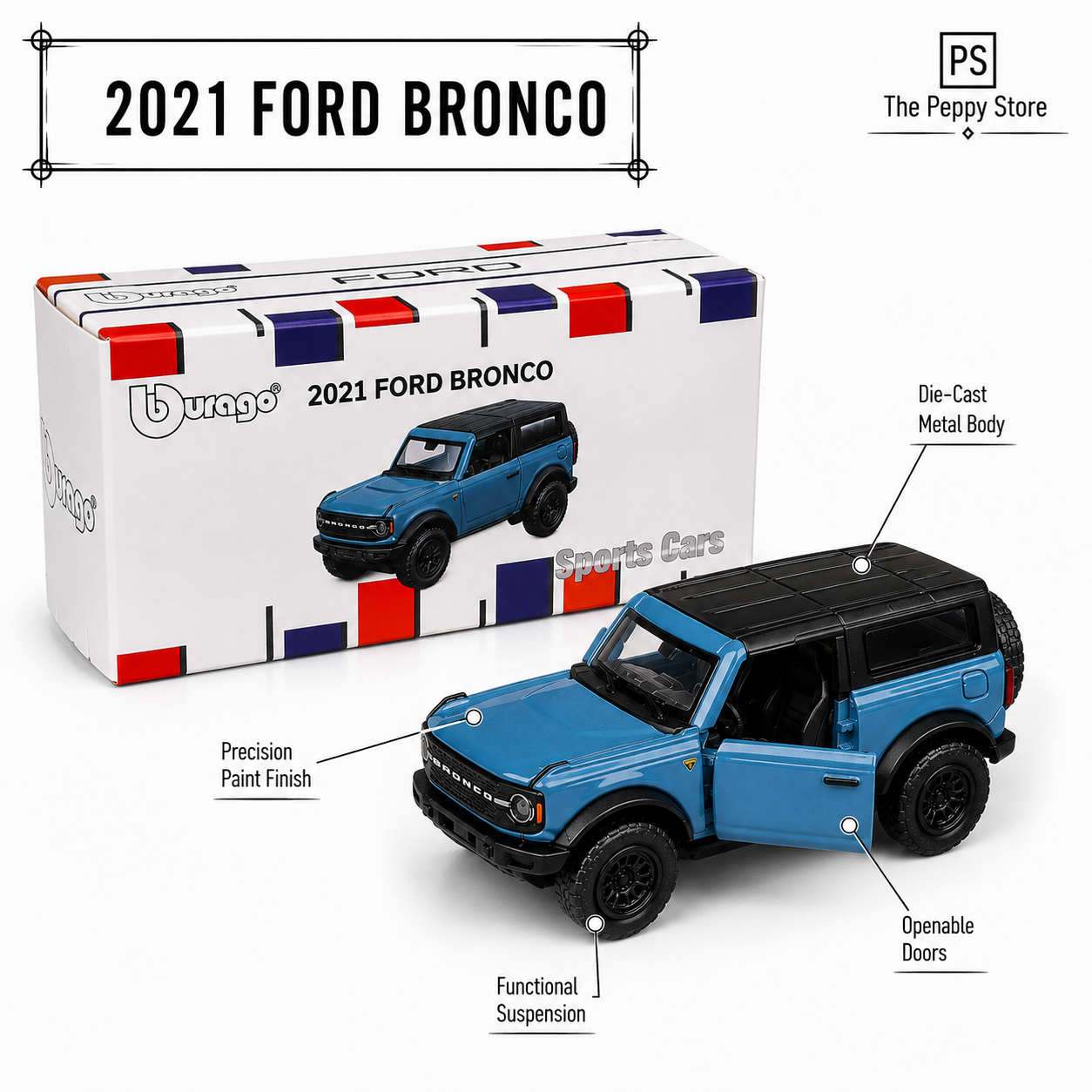 Bburago 2021 Ford Bronco