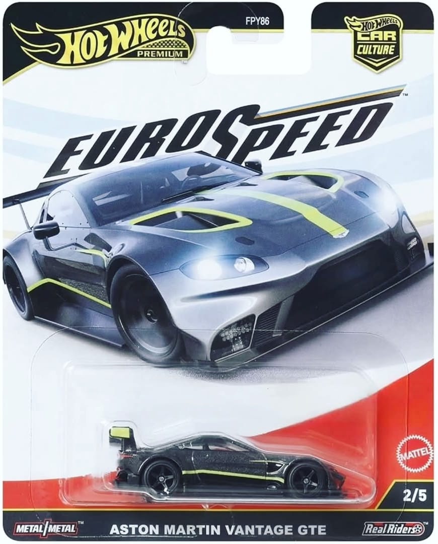 Hot Wheels Imported Premium 1/64 Car Culture Euro Speed Metal on Metal (Set of 5)