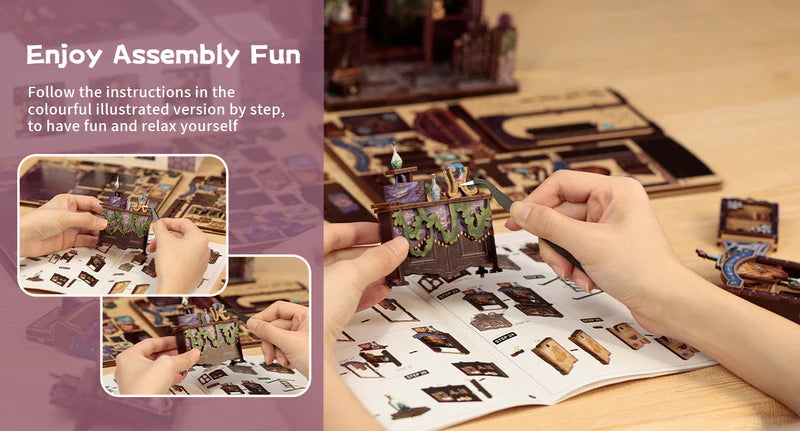 CUTEBEE DIY Book Nook Kit - The Astrology Bookshop