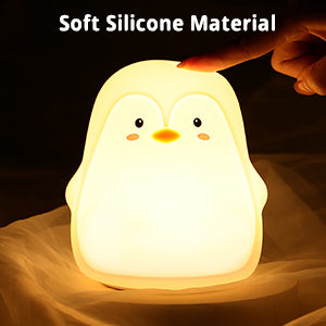 Penguin 3D Silicon Color-Changing Lamp