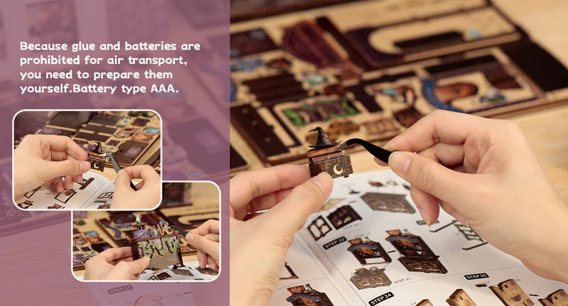 CUTEBEE DIY Book Nook Kit - The Astrology Bookshop