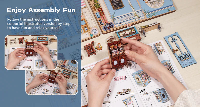 CUTEBEE DIY Book Nook Kit - Sweet Marie