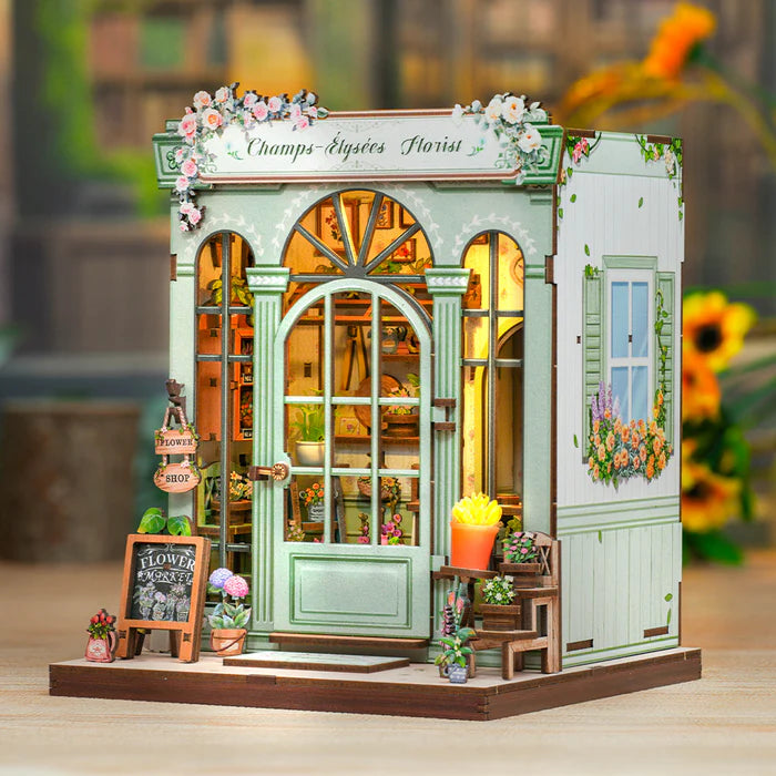 CUTEBEE DIY Book Nook Kit - Champs-Élysées Florist