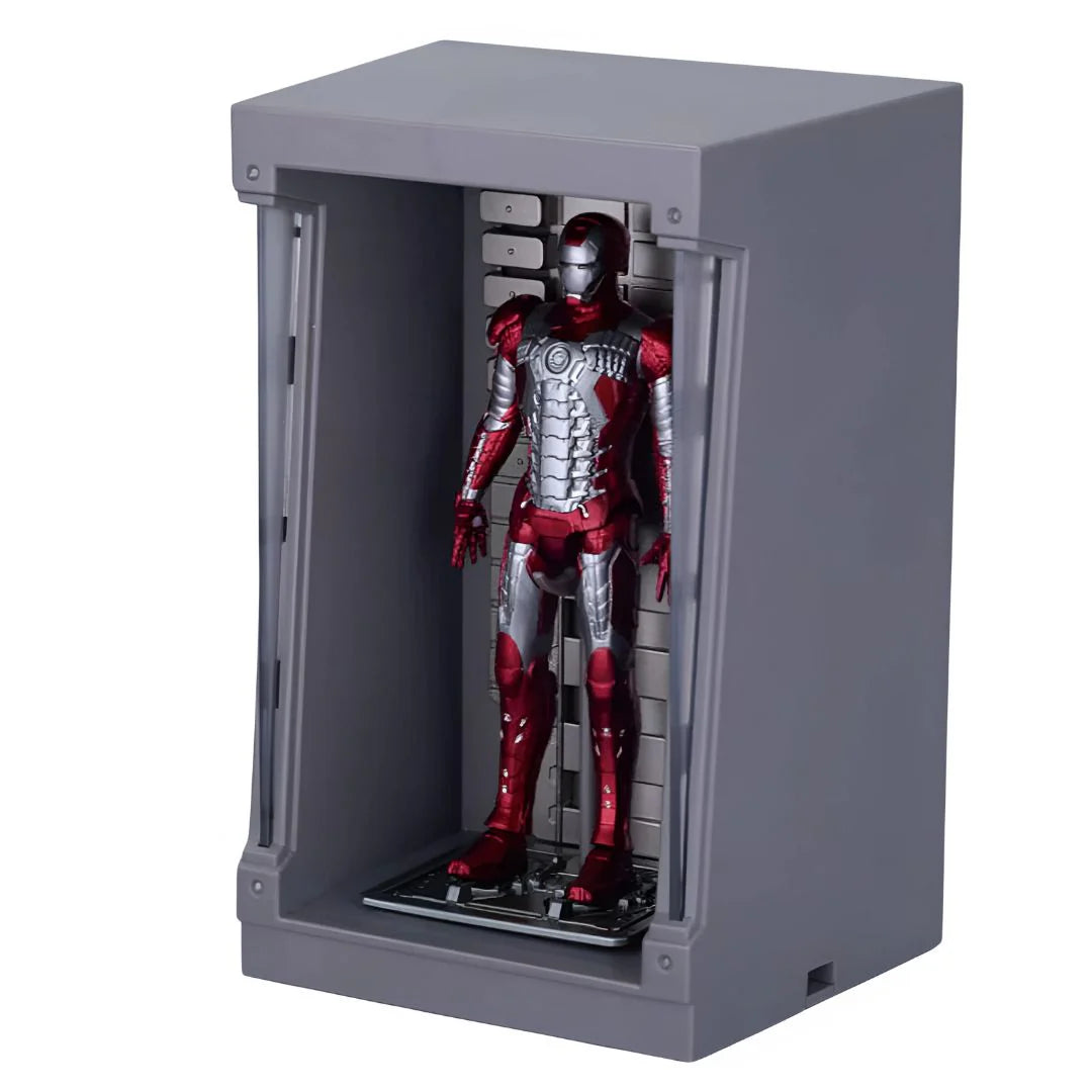 Marvel Studios : The Infinity Saga Mark 5 MK05 4 Inch Scale Iron Man Collection Figures - Light-Up Display Chamber by ZD Toys