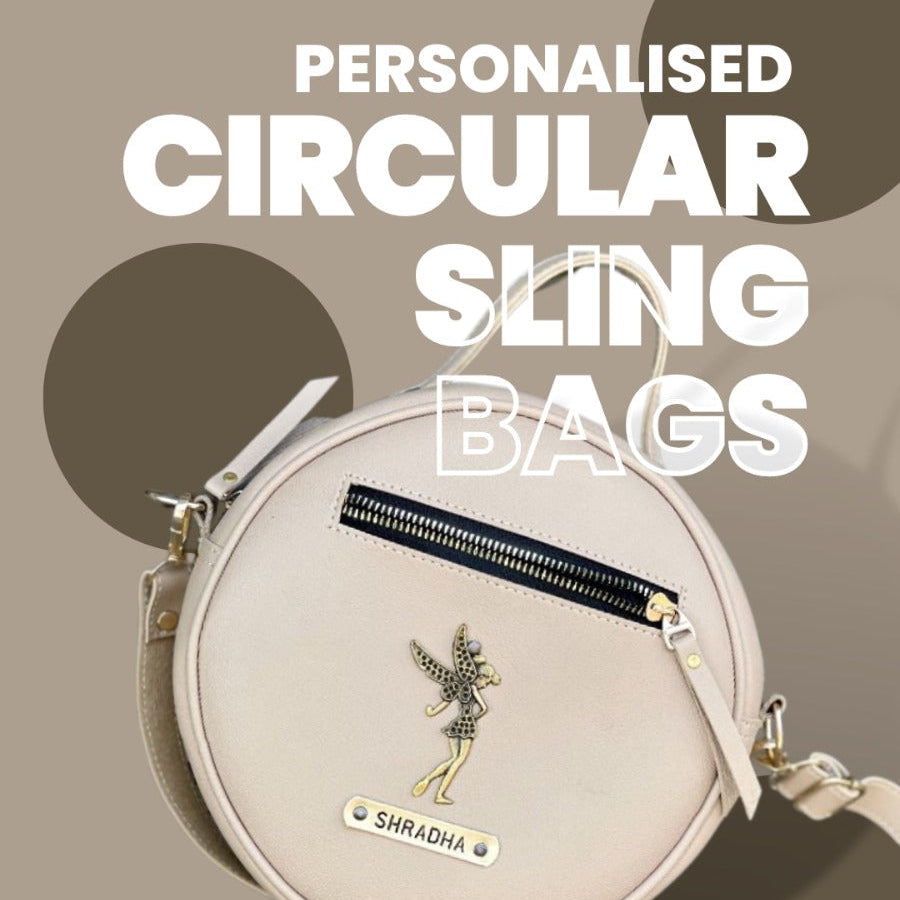 Personalised Circular Sling Bag ( No Cod on personalised Orders ) - Prepaid Orders Only