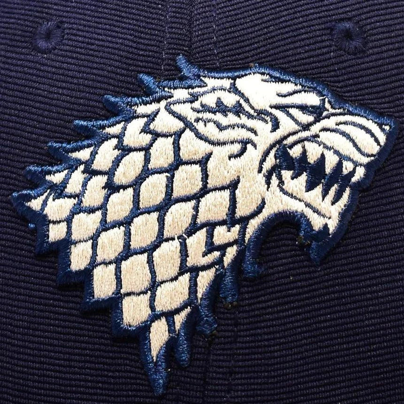 Game Of Thrones House Of Stark Sigil Hip Hop Cap For Men - Navy Blue - ThePeppyStore