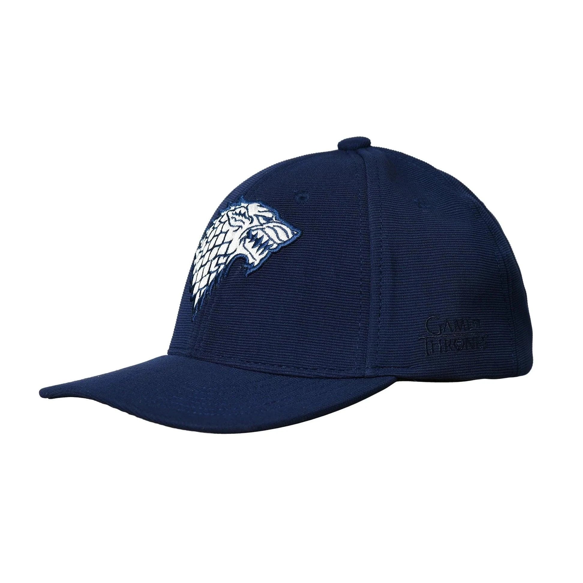 Game Of Thrones House Of Stark Sigil Hip Hop Cap For Men Navy Blue