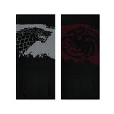 Game Of Thrones House Targaryen & House Of Stark Loafer/invisible Socks For Men - Grey & Maroon - ThePeppyStore