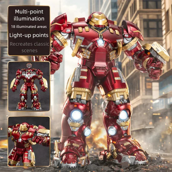 Marvel iron Man Mark 44 MK44 1:10 Scale Hulkbuster Collectible Action Figure With LED Light Function by ZD Toys