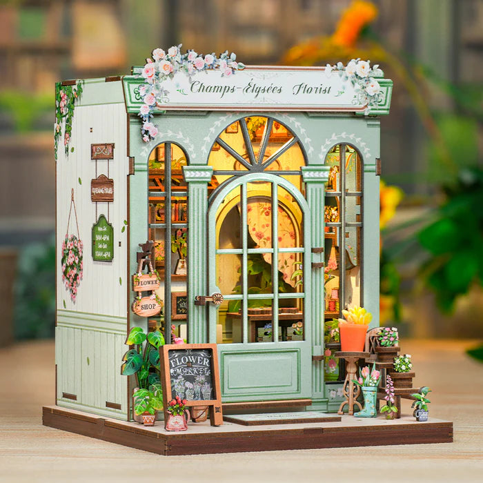 CUTEBEE DIY Book Nook Kit - Champs-Élysées Florist