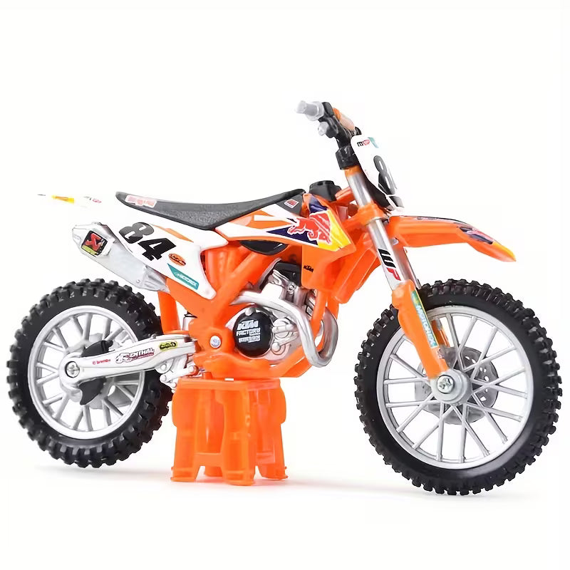 Bburago - 1 : 18 Diecast Scale Model - Official Licensed Product - KTM 450 SX-F Factory Edition 2018
