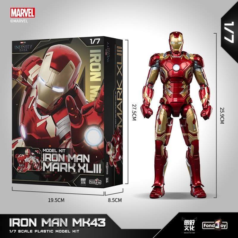 Marvel Studios The Avengers : The infinity Saga iron Man Mark XLIII MK43 1:7 Scale Collection Model Kit by Fondjoy