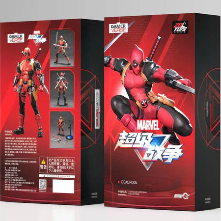 Marvel Studios Deadpool & Wolverine : 1:10 Scale Super War Collection Deadpool Action Figure by ZD Toys (Size-7 Inch)