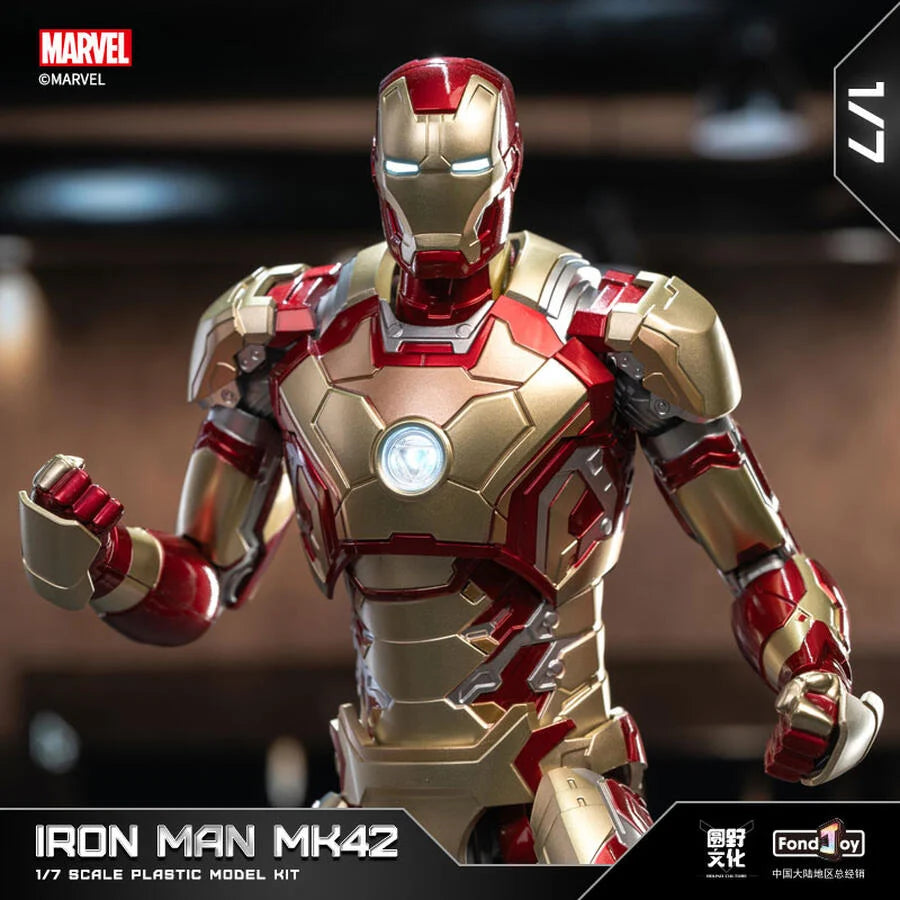 Marvel Studios The Avengers : The infinity Saga iron Man Mark XLII MK42 1:7 Scale Collection Model Kit by Fondjoy