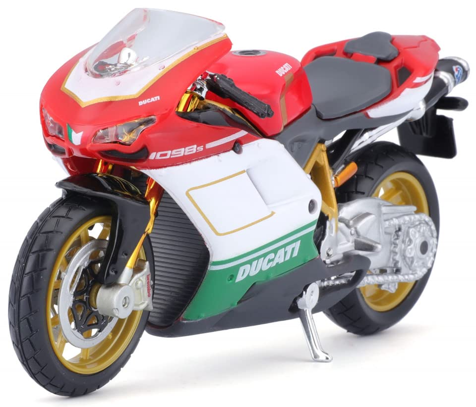 Maisto - 1 : 18 Diecast Scale Model - Ducati 1098 S Tricolore Official Licensed Product