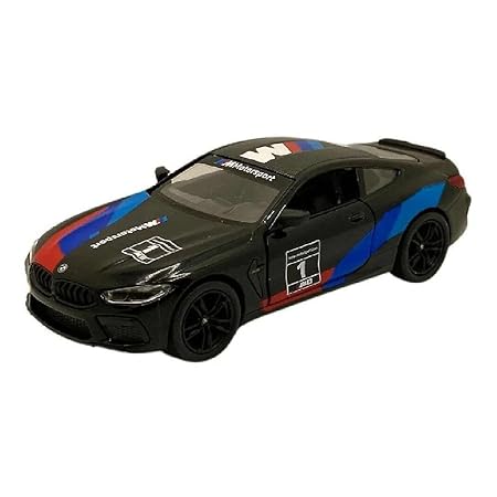 Kinsmart Metal Scale 1 : 38 Diecast Scale Model with Openable Doors and Pull Back Action - BMW M8 Competion Coupe Livery Edition