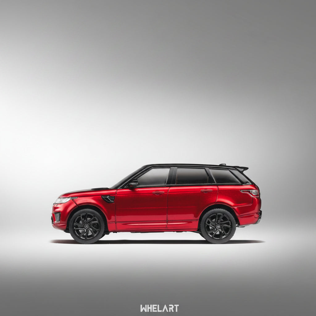 Whelart Range Rover Sport Red Edition 1:64 Die-Cast Model Car with Acrylic Display Case