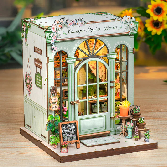 CUTEBEE DIY Book Nook Kit - Champs-Élysées Florist