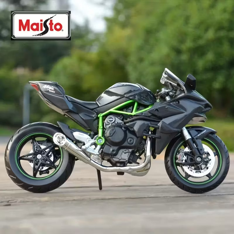 Maisto - 1 : 12 Diecast Scale Model - Official Licensed Product - KAWASAKI NINJA H2R