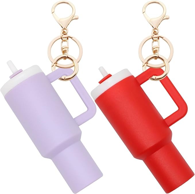Mini Sipper 3D Keychain With Bagcharm and Strap (Select From Drop Down Menu)