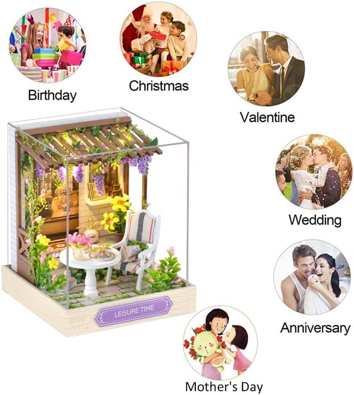 Cuteroom Diy Dollhouse - Corner of Happiness Series Miniature Kit - Leisure Time