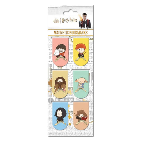 Harry Potter Chibi Magnetic Bookmark - Pack of 6