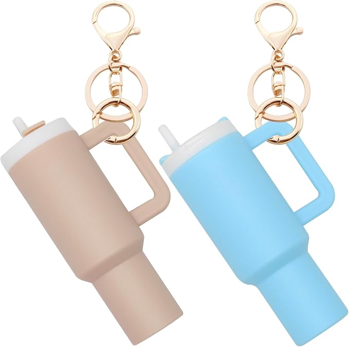 Mini Sipper 3D Keychain With Bagcharm and Strap (Select From Drop Down Menu)