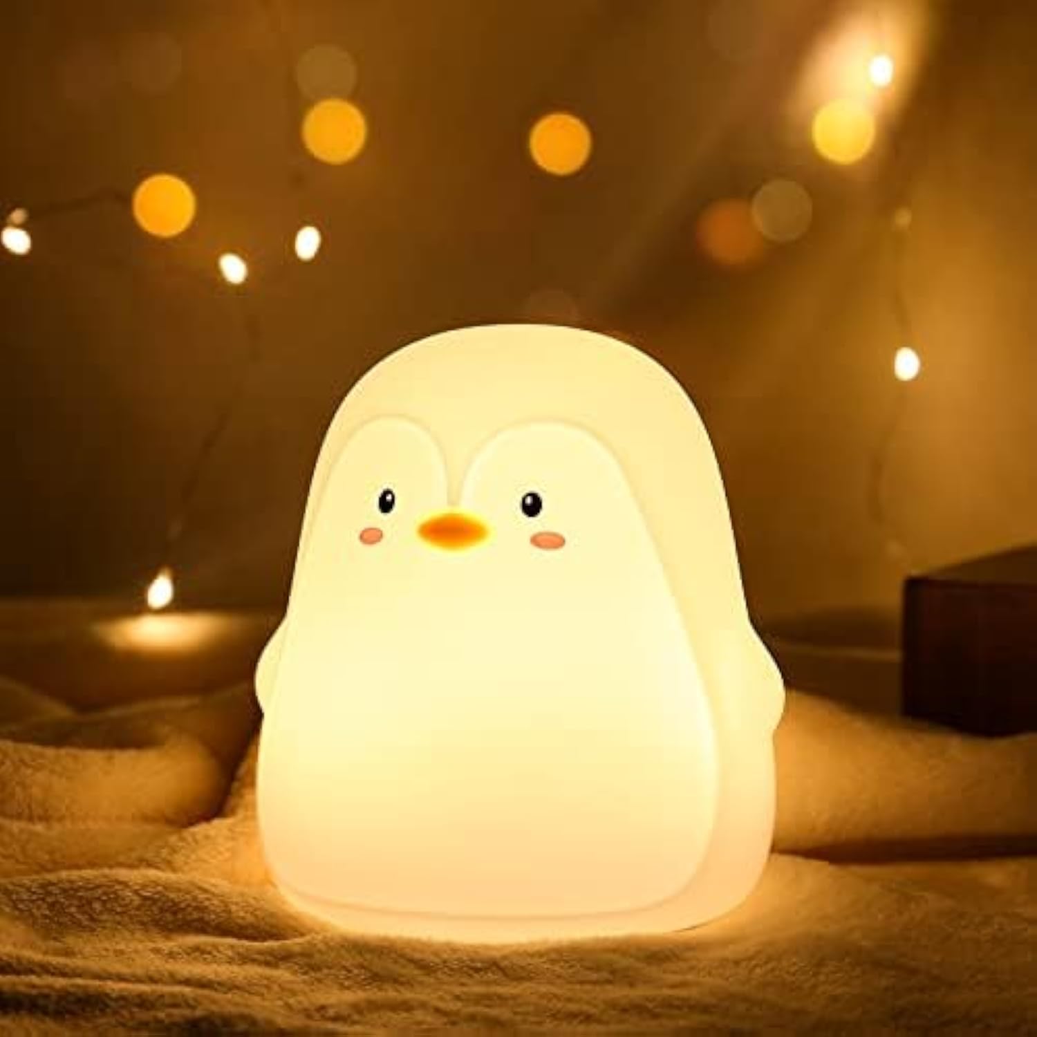 Penguin 3D Silicon Color-Changing Lamp