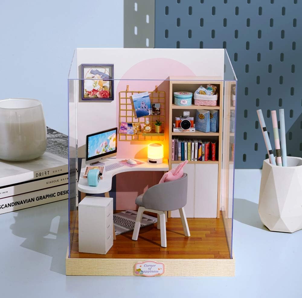 Cuteroom Diy Dollhouse - Corner of Happiness Series Miniature Kit - World of Creativity