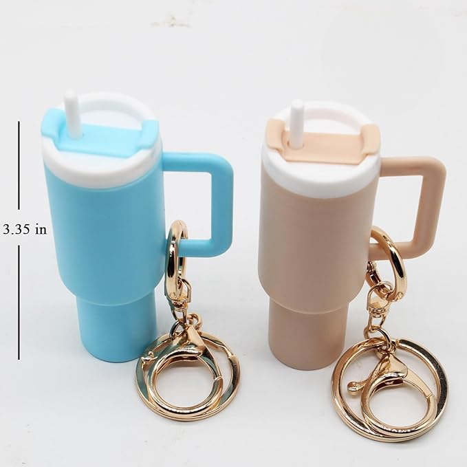 Mini Sipper 3D Keychain With Bagcharm and Strap (Select From Drop Down Menu)
