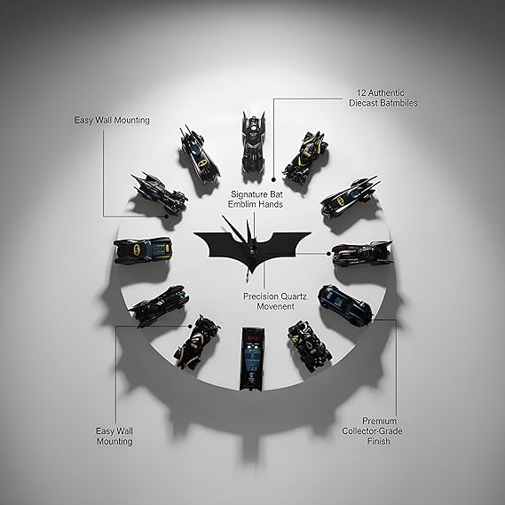 Batmobile 3D Wall Clock - No COD Allowed On This Product - Prepaid Orders Only