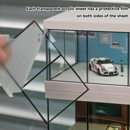 Hotwheels Diecast Garage Diorama With Lights for 1:24, 1:43 & 1:64 Models