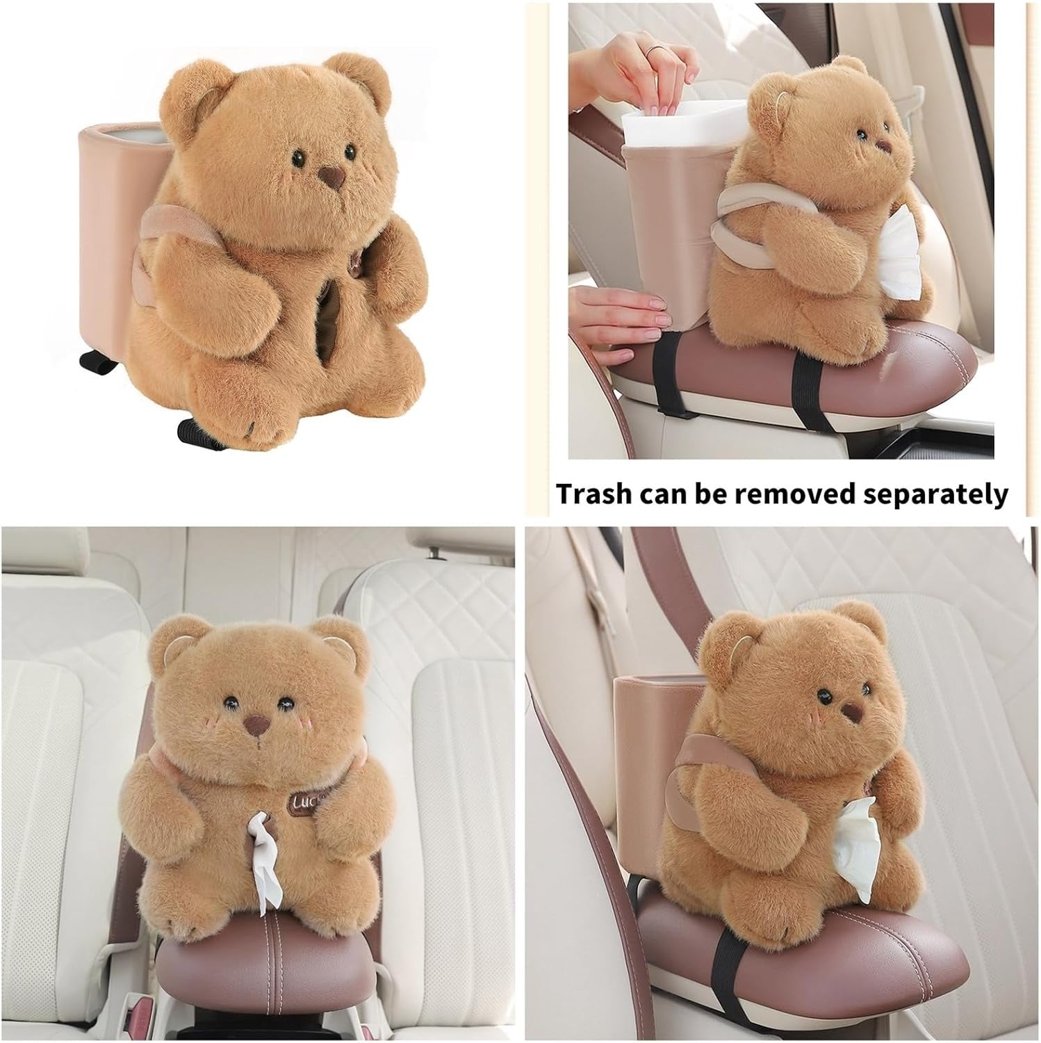 Bear Tissue Holder With Storage Box