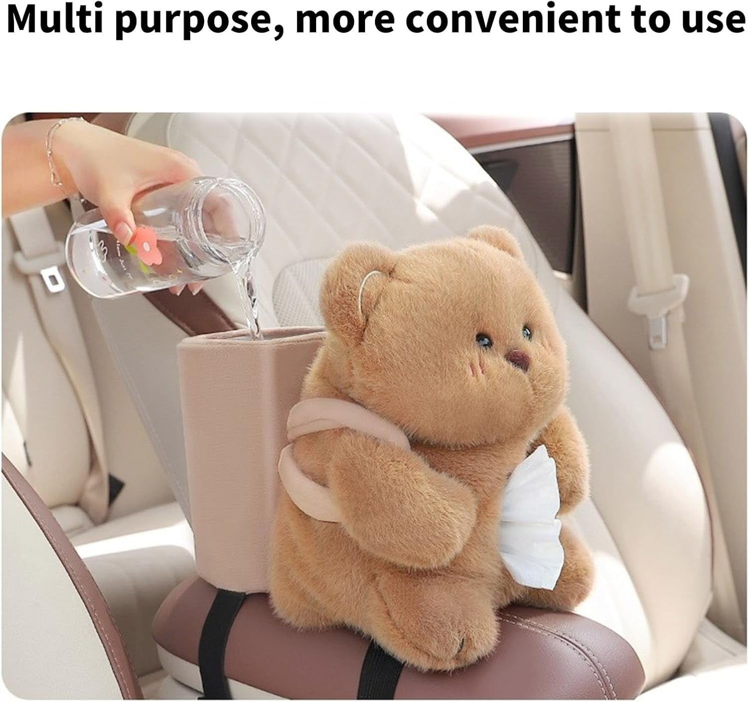 Bear Tissue Holder With Storage Box