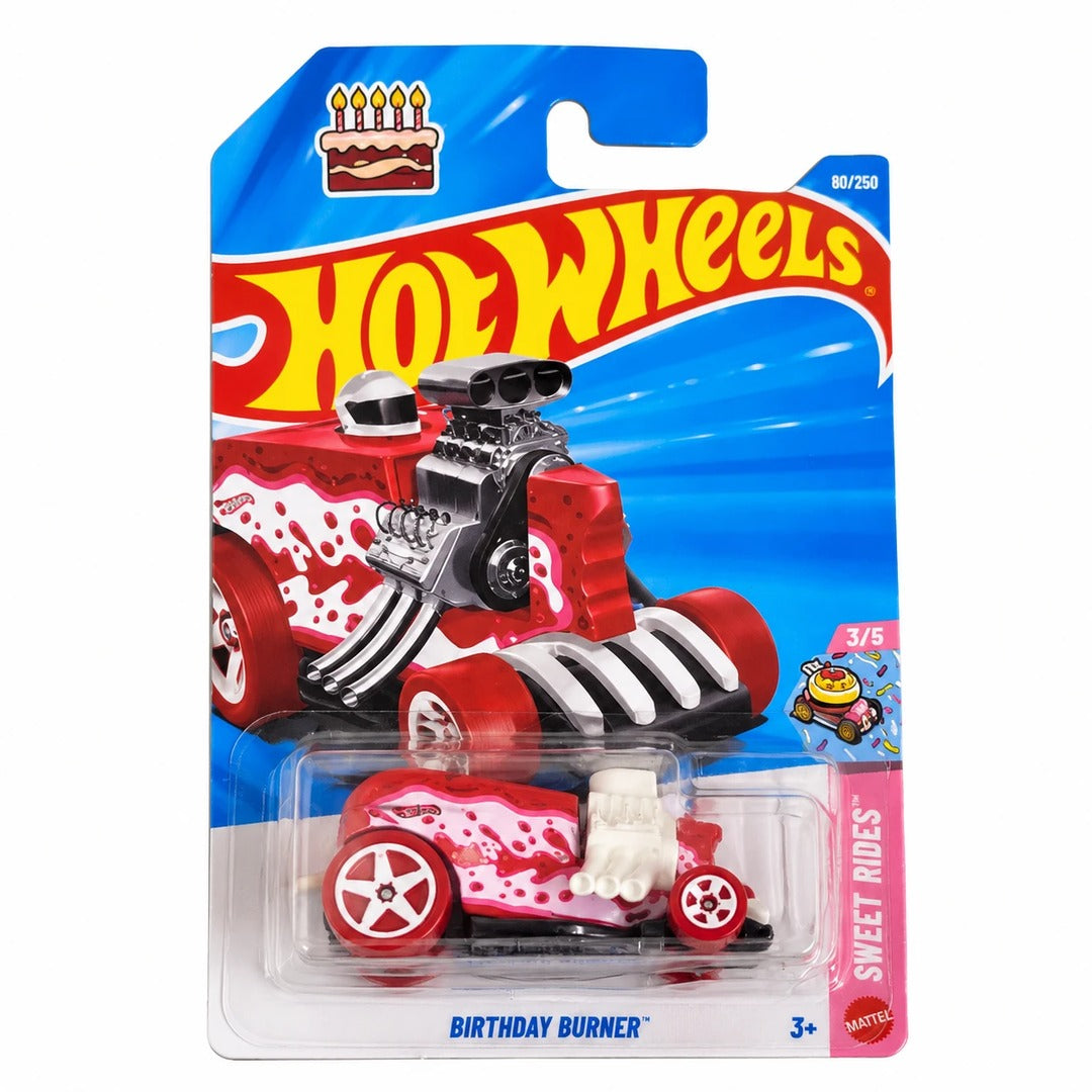 Hot Wheels Imported Birthday Burner Sweet Rides 1:64 Scale Diecast Model Car
