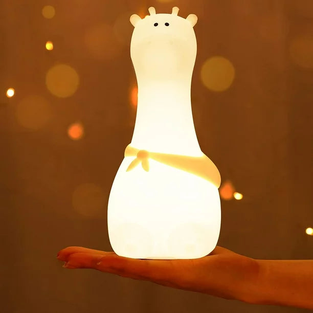 Giraffe 3D Silicon Colour - Changing Usb Chargeable Lamp