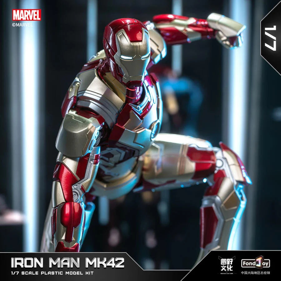 Marvel Studios The Avengers : The infinity Saga iron Man Mark XLII MK42 1:7 Scale Collection Model Kit by Fondjoy