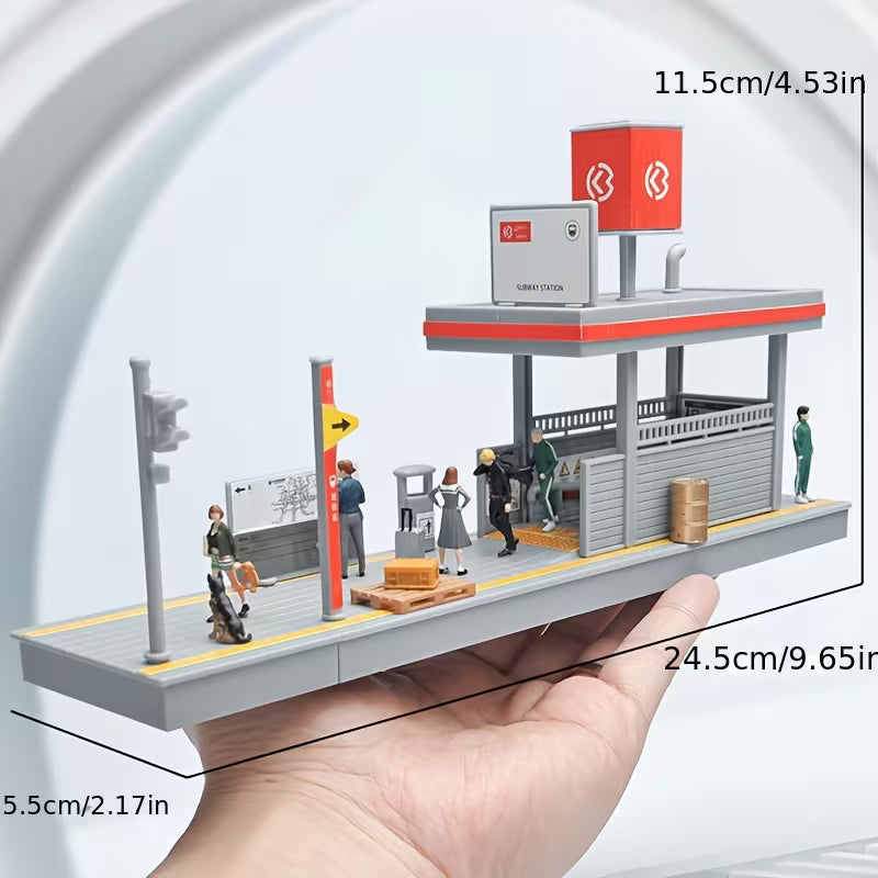 3D Printed Subway Station Diorama Garage for Car - Scale 1:64 - No Figures Included (No Cod Allowed On This Product) - Prepaid Orders Only