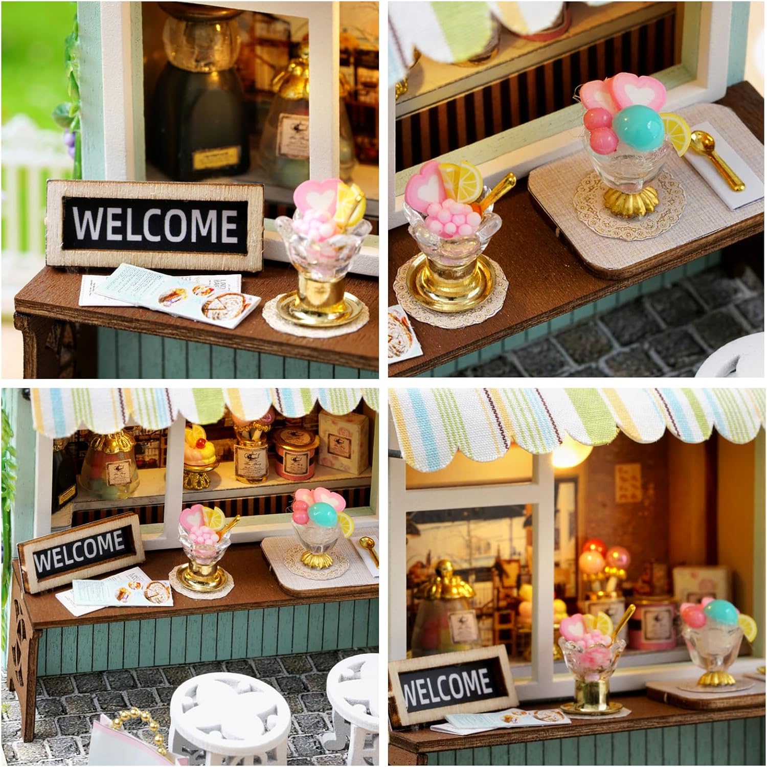 Cuteroom Diy Dollhouse - Corner of Happiness Series Miniature Kit - Dessert Time
