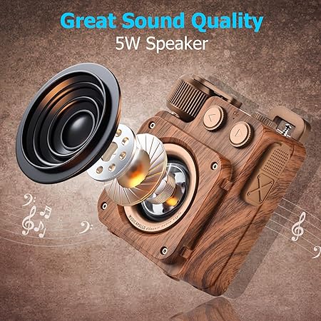 Music Apollo A16 Retro Wireless Bluetooth Speaker