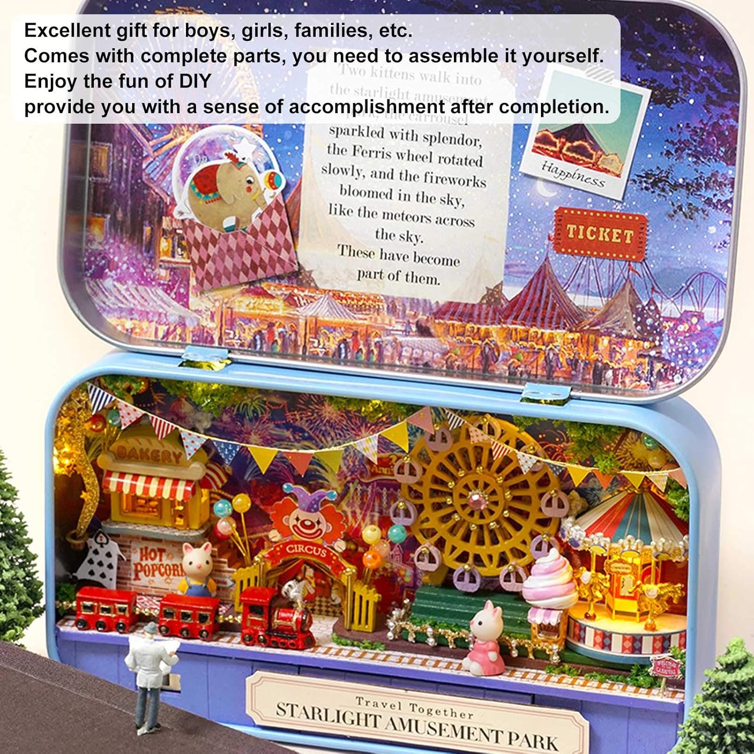 DIY Box Theatre - Starlight Amusement Park Dollhouse Miniature Kit