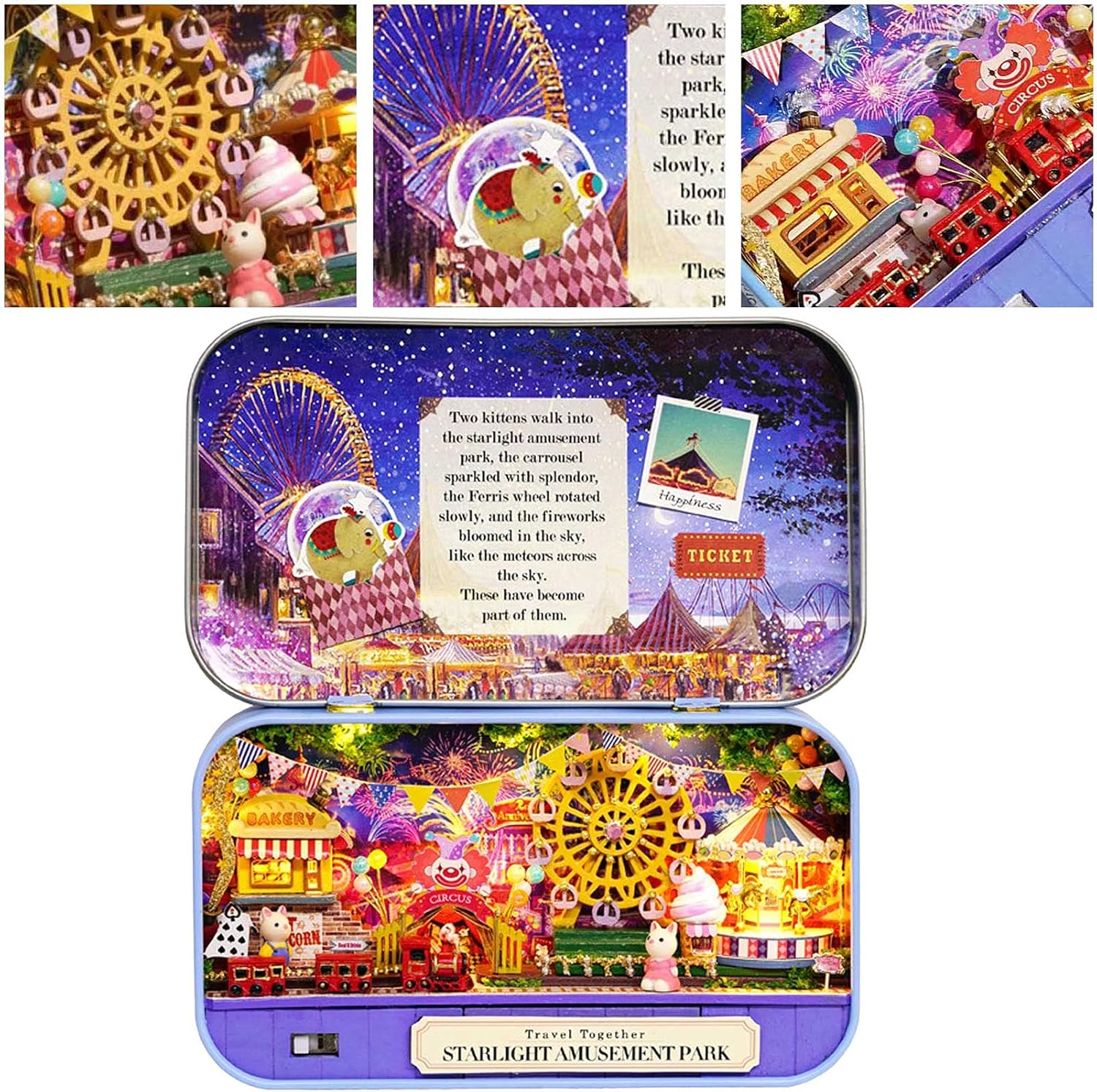 DIY Box Theatre - Starlight Amusement Park Dollhouse Miniature Kit
