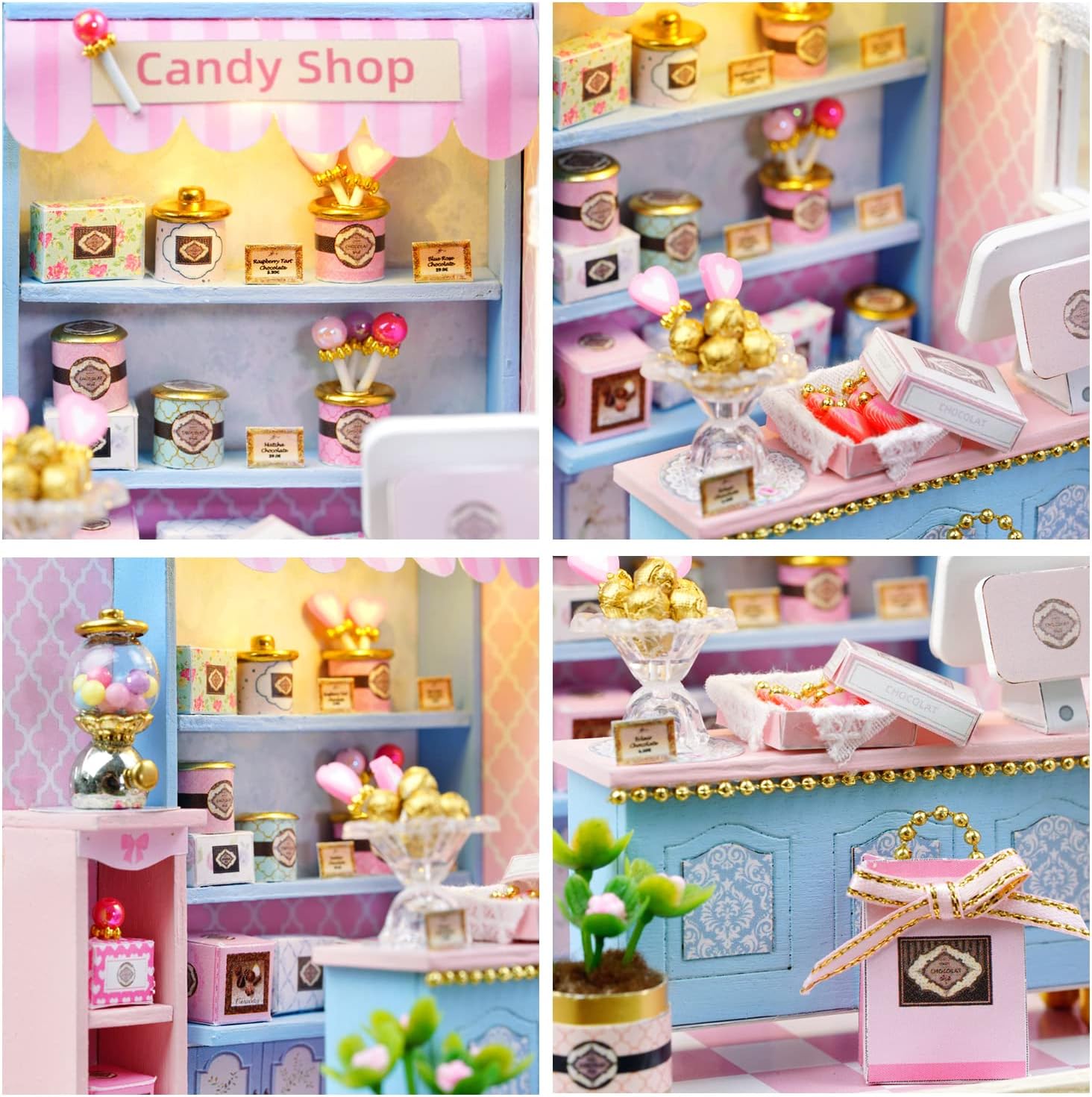 Cuteroom Diy Dollhouse - Corner of Happiness Series Miniature Kit - Yummy Candy