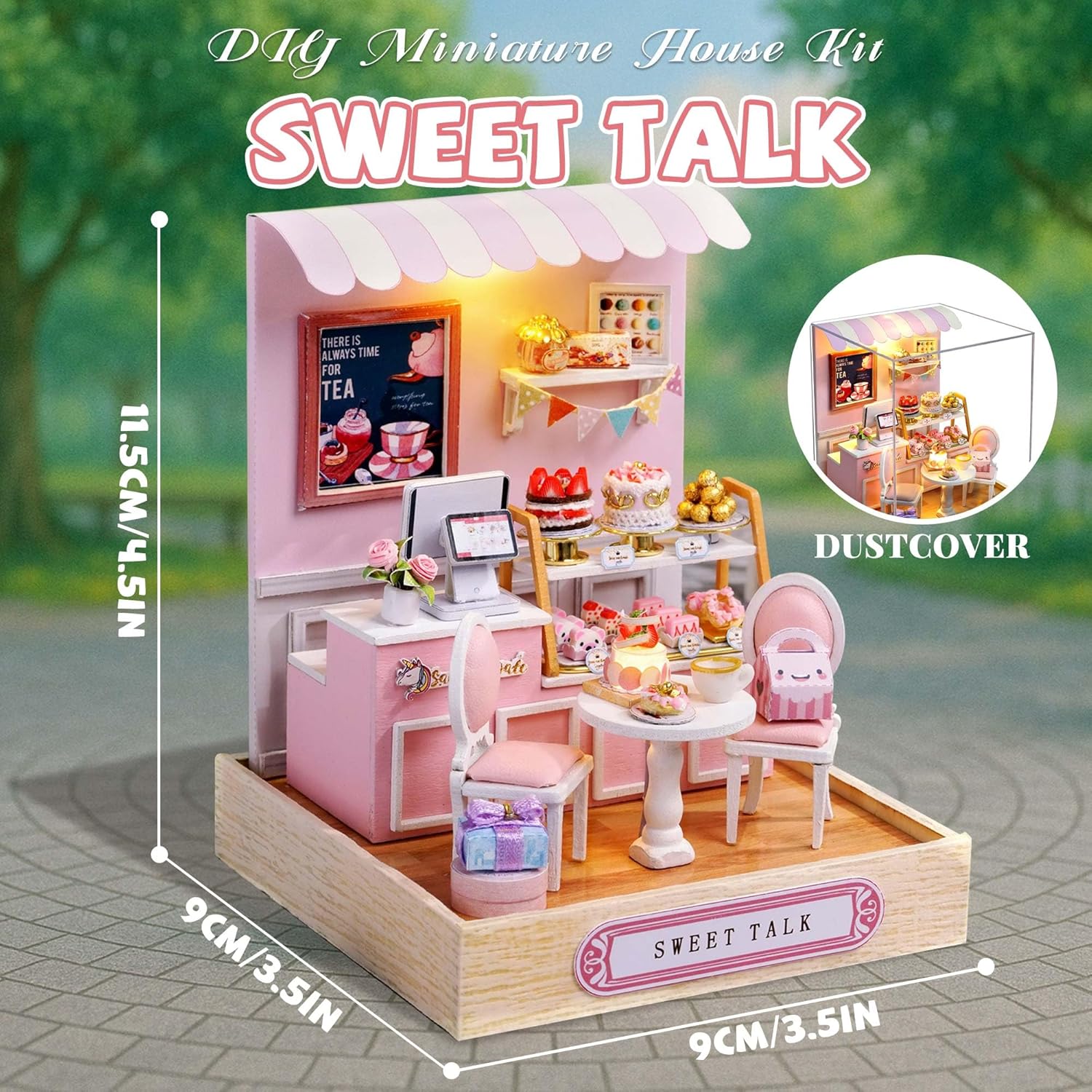Cuteroom Diy Dollhouse - Corner of Happiness Series Miniature Kit - Sweet Talk